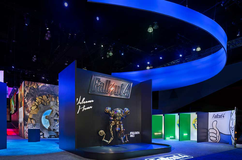 experiential marketing campaign at a gaming exhibit for fallout 4