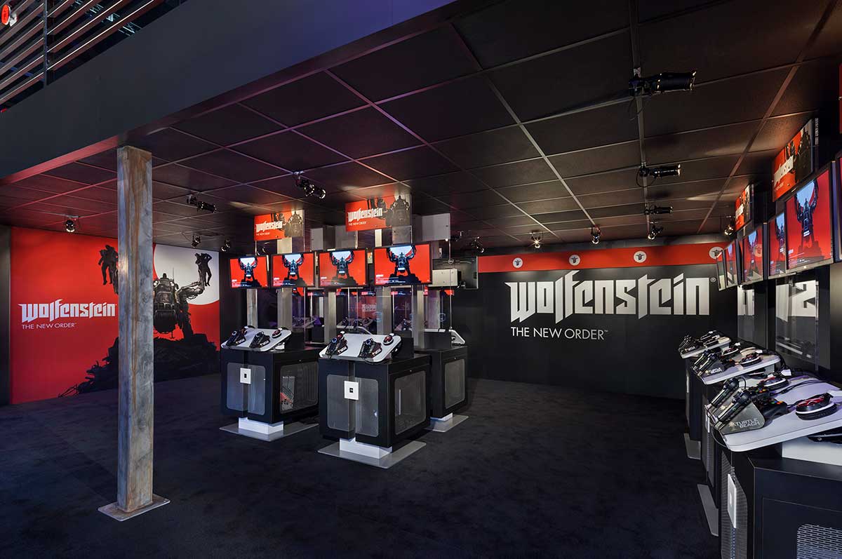 Wolfenstein experiential marketing exhibit