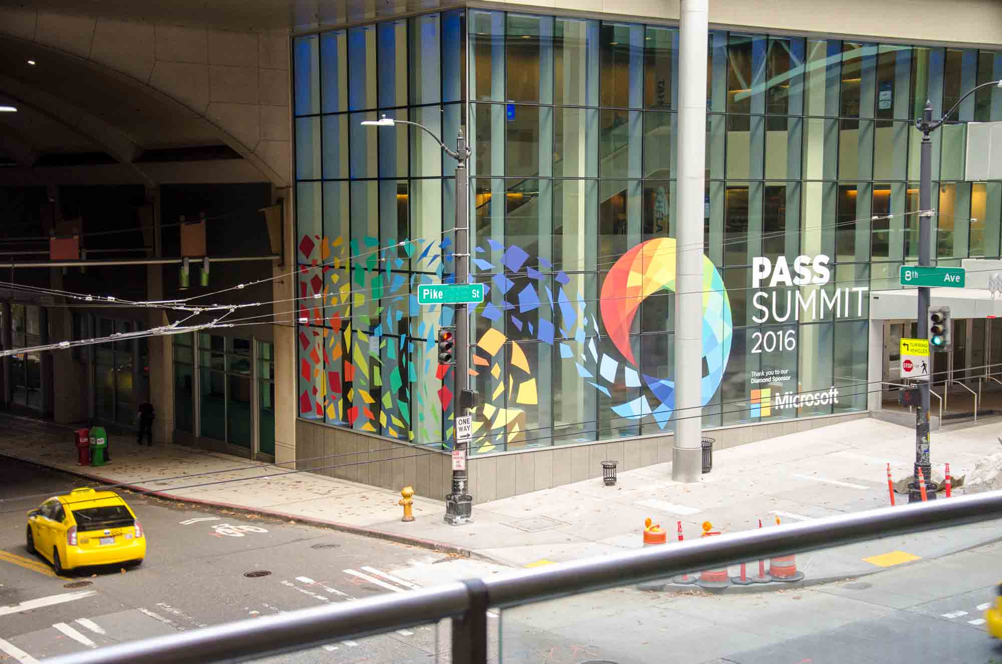branded environment for a corporate event