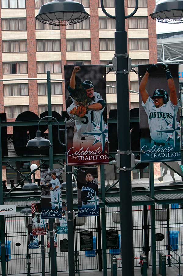 T-Mobile Park applique banners applique banners for the Seattle Mariners T-Mobile Park