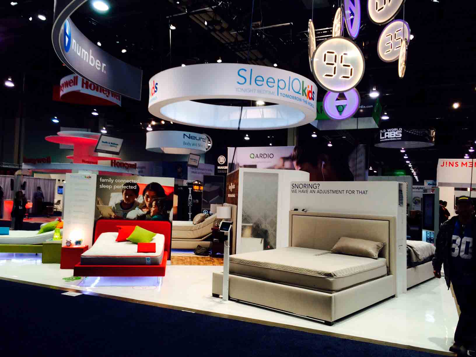 tradeshow booth for sleep number