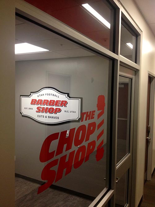 university of Utah football barber shop