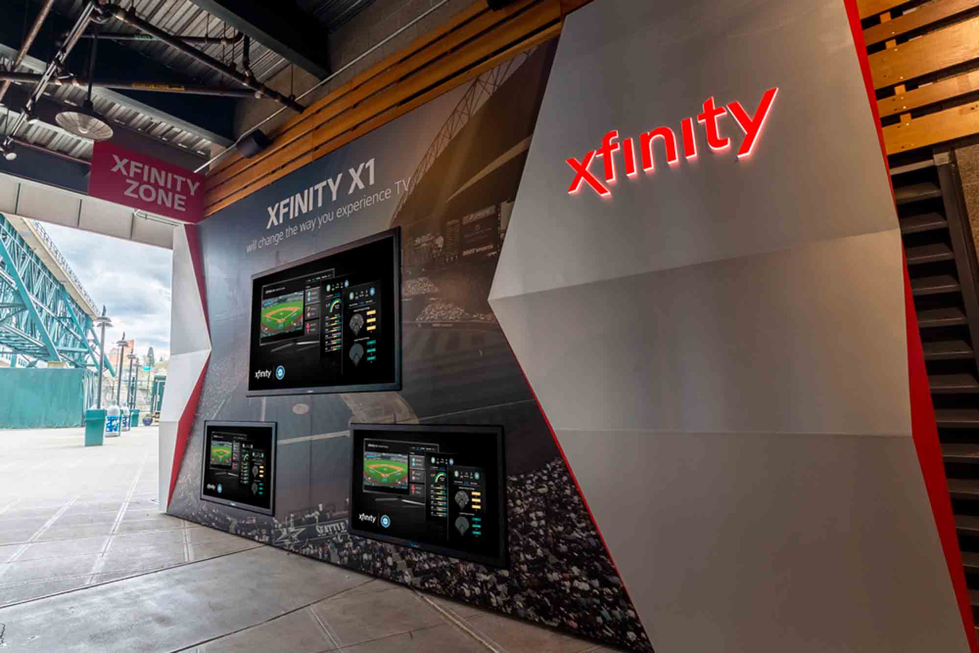 xfinity develops a pop up display for customers