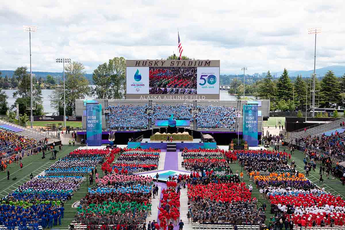 opening ceremony for the Special Olympics