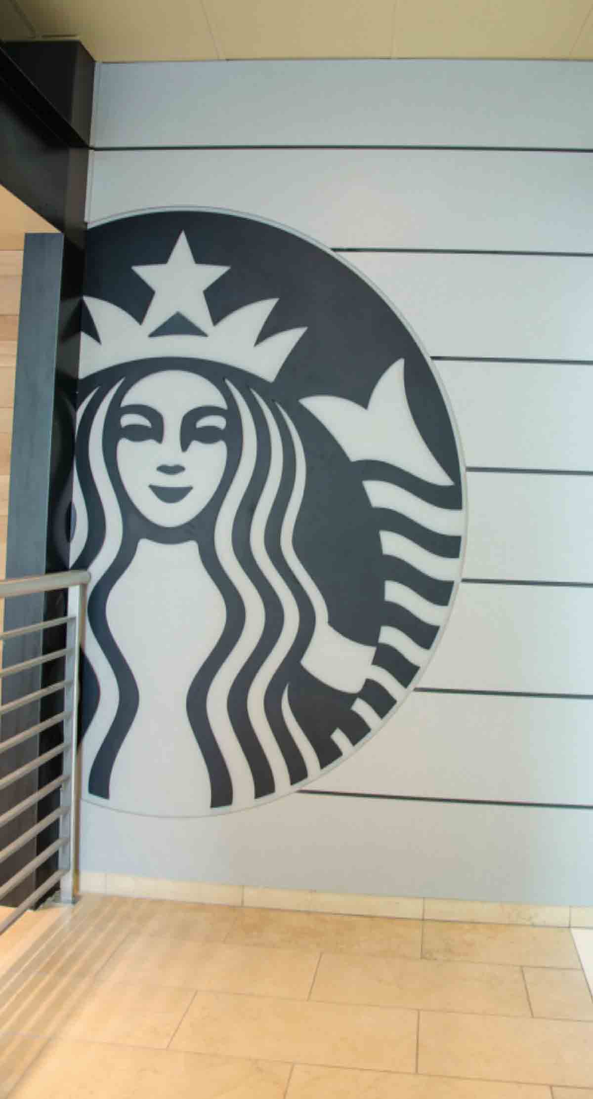 Starbucks Coffee logo made of vinyl