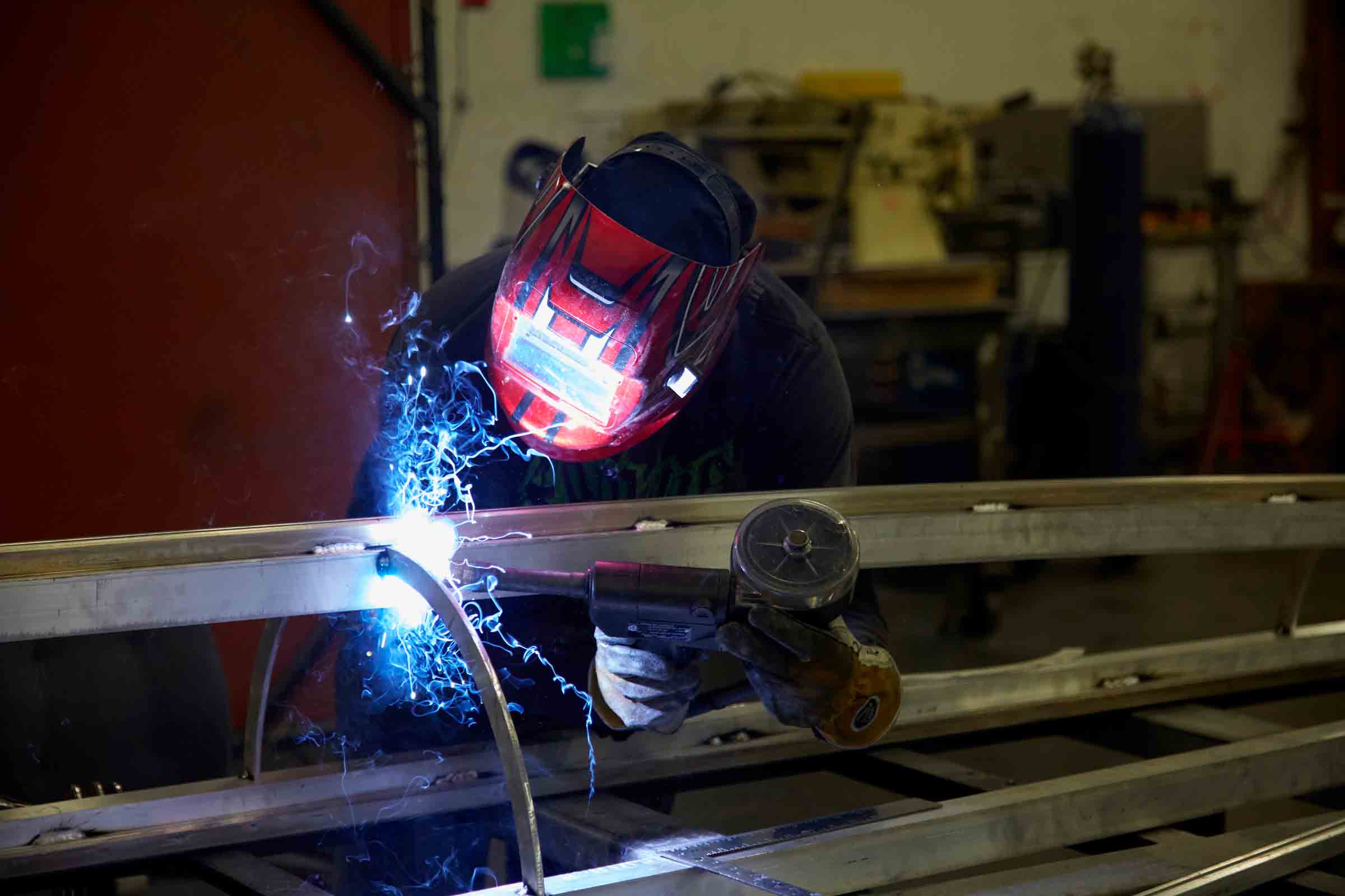 Metal Shop Employee Welding we have welding capabilities in our in-house metal shop