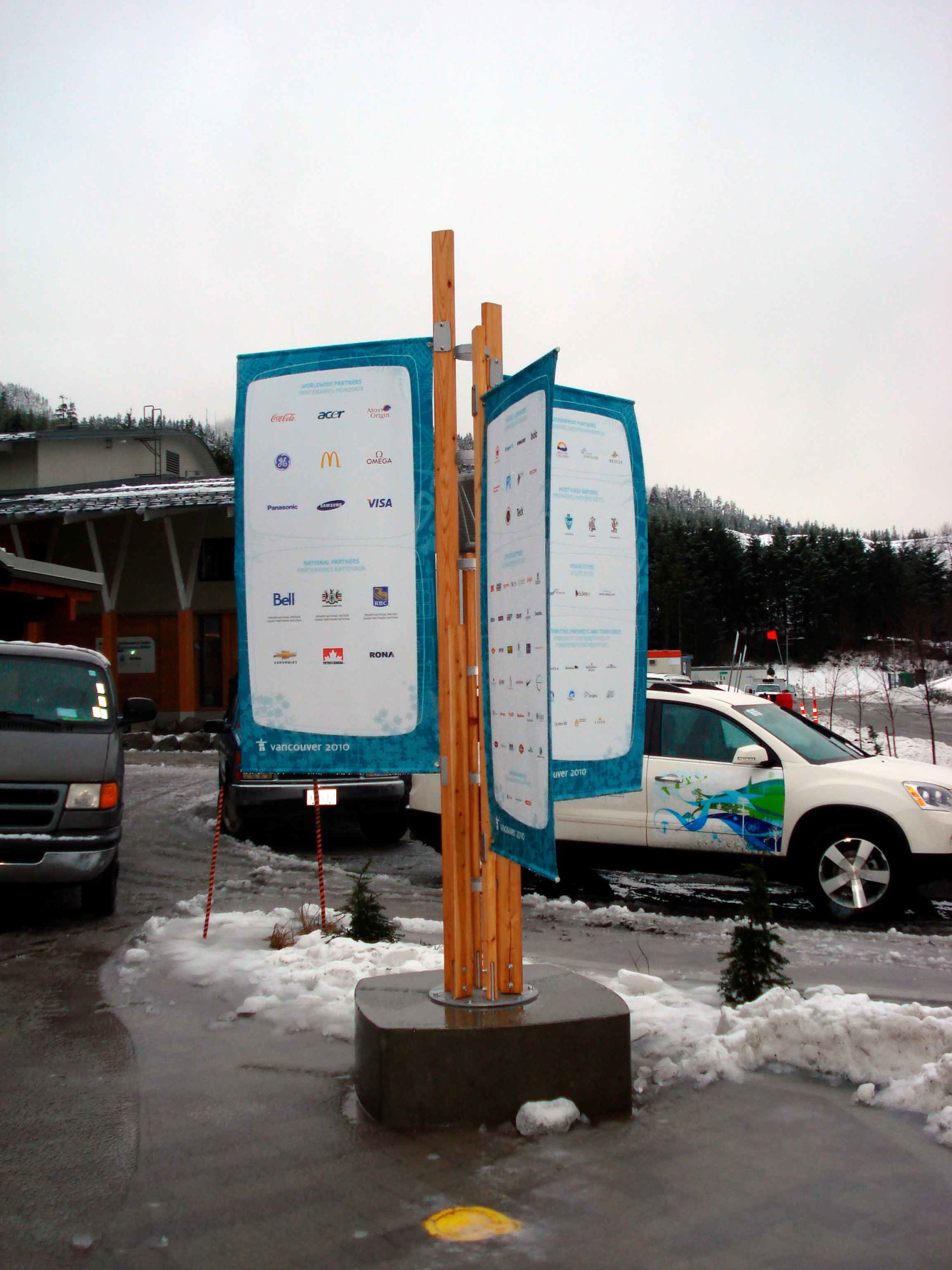 Outdoor Partner Recognition Tower for the Winter Olympics