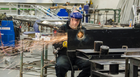 Our metal shop includes a team of welders.
