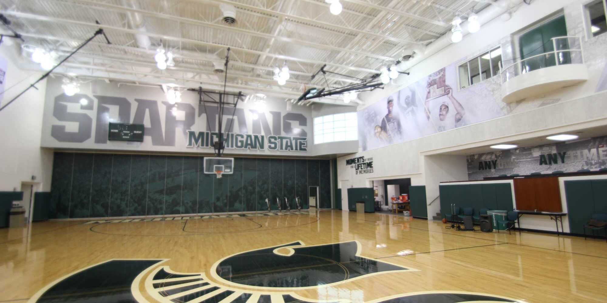 basketball court at Michigan State University
