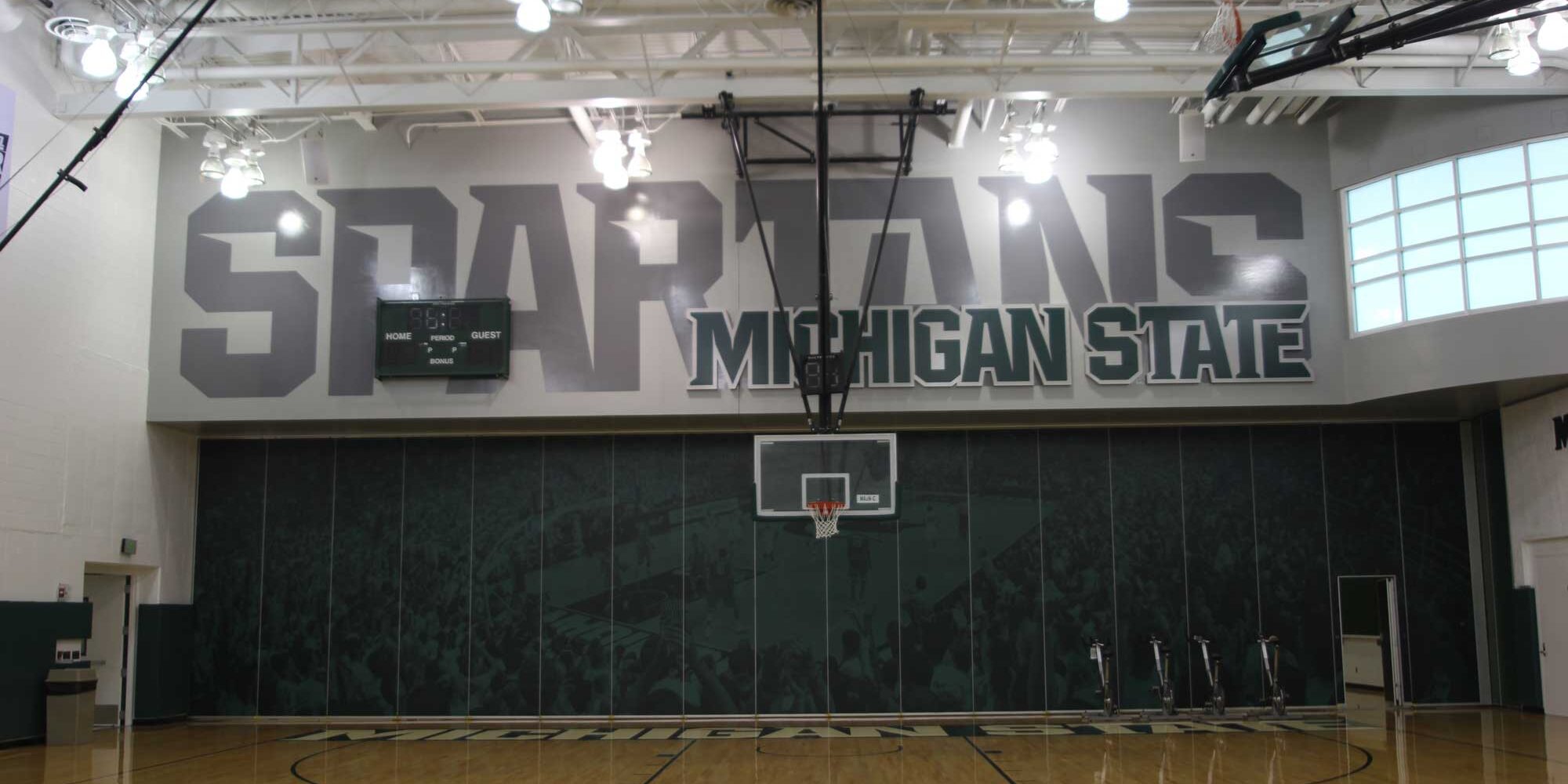 branded training facility for msu basketball