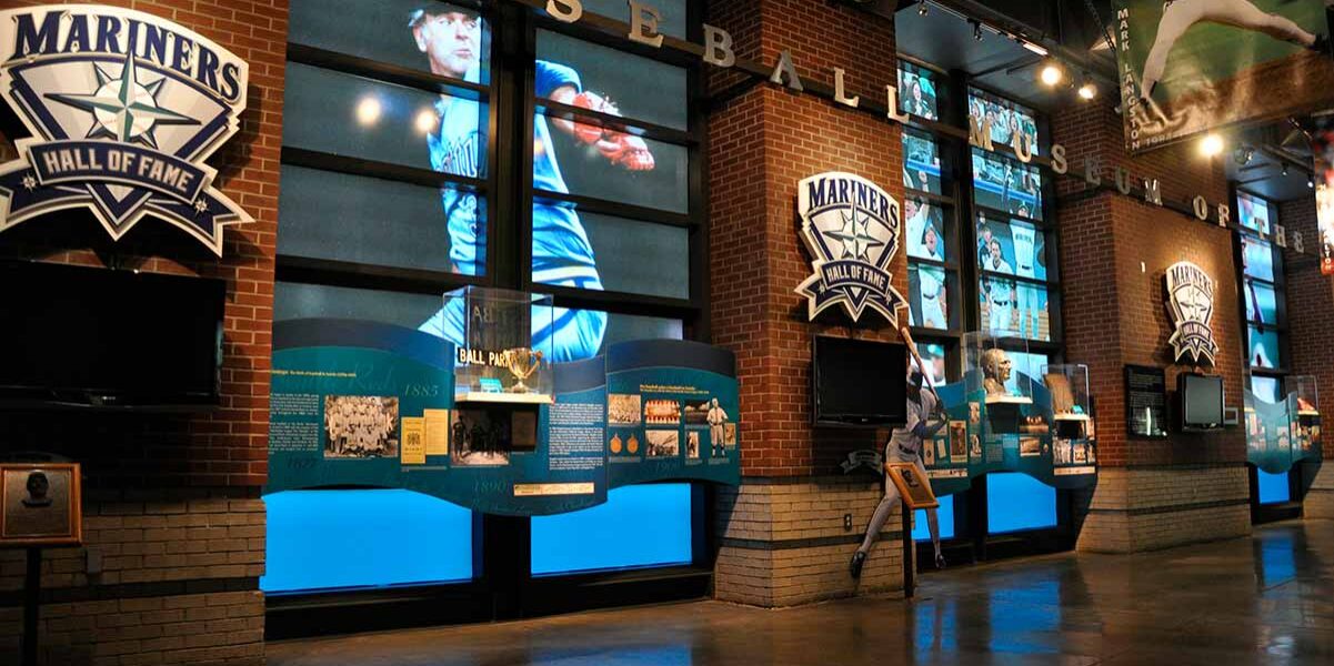 Seattle Mariners hall of fame branded environment