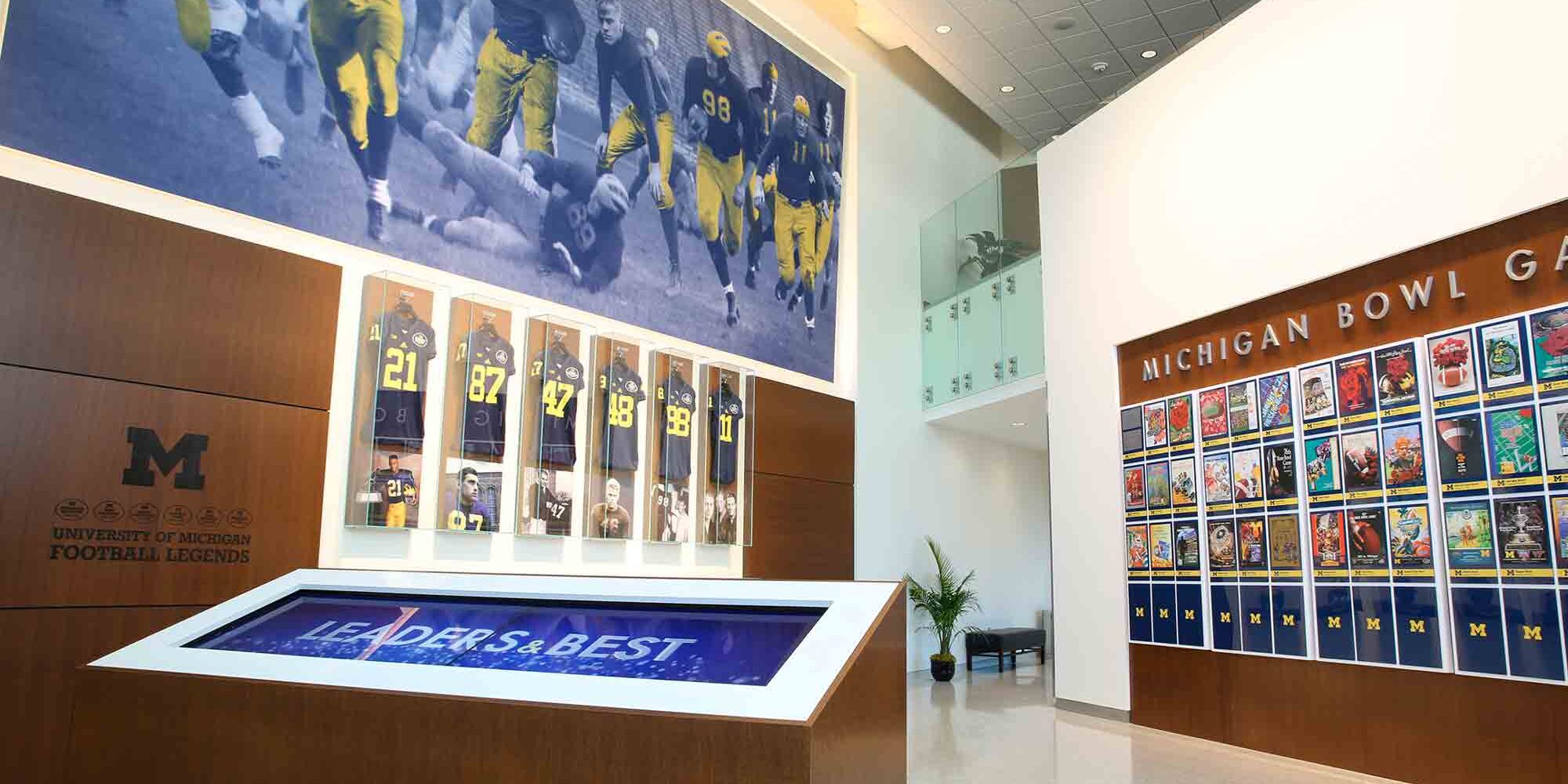 schembechler hall is remodeled for collegiate sports team university of michigan football